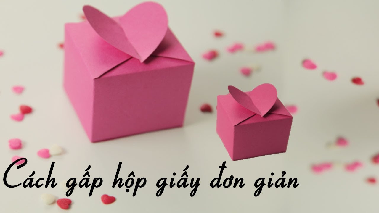 Cách Làm Hộp Quà Bằng Giấy Cực Dễ - Cách Gấp Hộp Quà Đơn Giản Gấp Giấy  Origami -Hộp Bằng Giấy A4 - Youtube