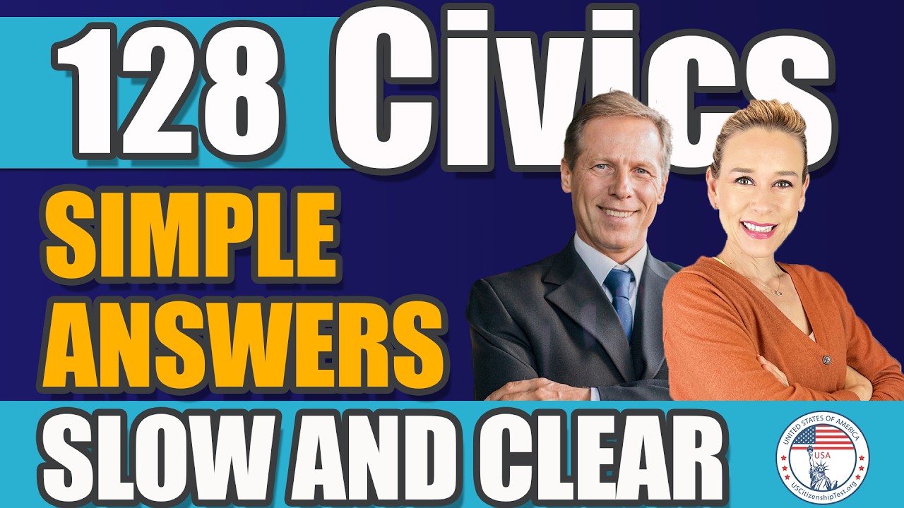 USCIS 128 Civics Questions and SIMPLE Answers In ORDER | Officer Ben | 2025 Civics Test