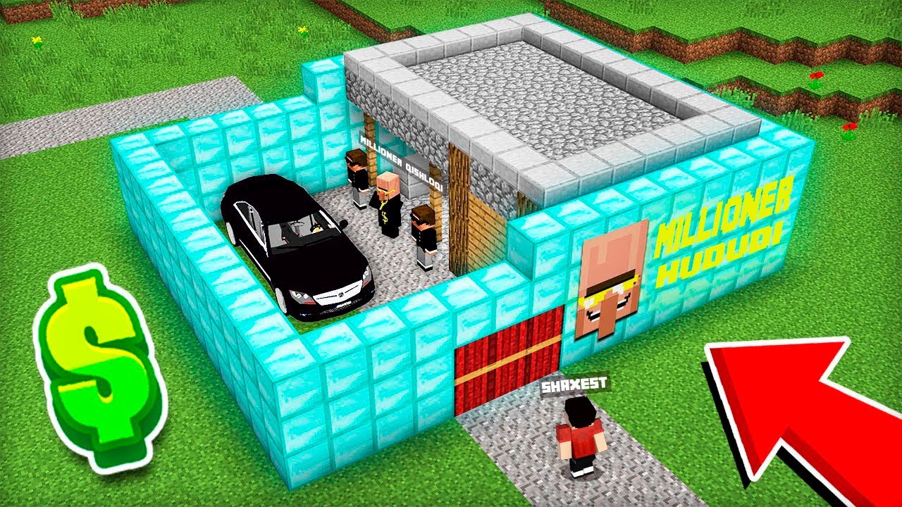 UYIMNI MILLIONER QISHLOQI O'ZLASHTIRIB OLIBDI 😮 | UZBEKCHA MINECRAFT