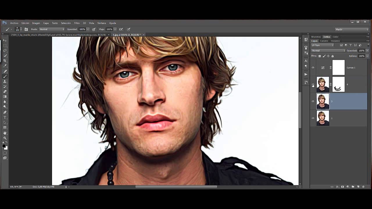 Tutorial Photoshop EFECTO PINTURA YouTube