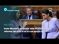 Irene Montero se queda sola: El PSOE vota la reforma del solo sí es sí con apoyo del PP