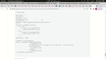 pytorch violence detection in video walkthrough