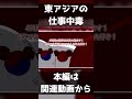 【ポーランドボール】東アジアの仕事中毒 #ポーランドボール #Polandball #countryballs #shorts #short