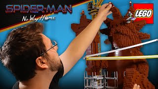 I Built the SpiderMan STATUE OF LIBERTY Battle.. In LEGO!