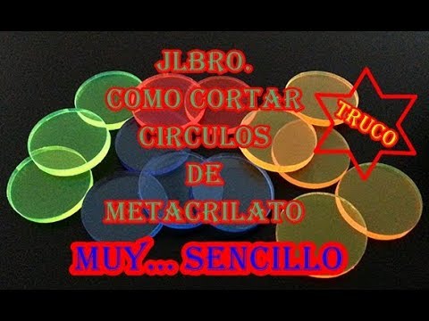 Video: ¿Cómo se cortan los círculos de plexiglás?