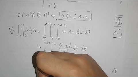 exercice 7 intégrales triples