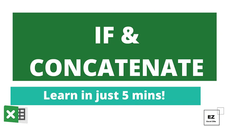 EXCEL FORMULA IF & CONCATENATE (NESTED IF)