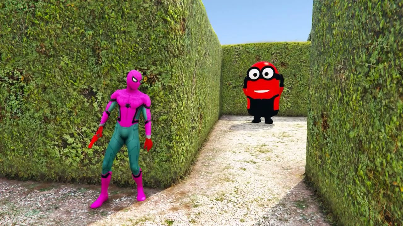 GTA 5 Funny Ragdoll Spiderman vs Blue Minion Epic Episode #04