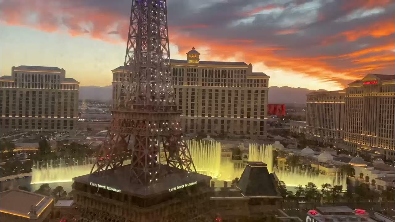 Las Vegas Eiffel Tower at Sunset 