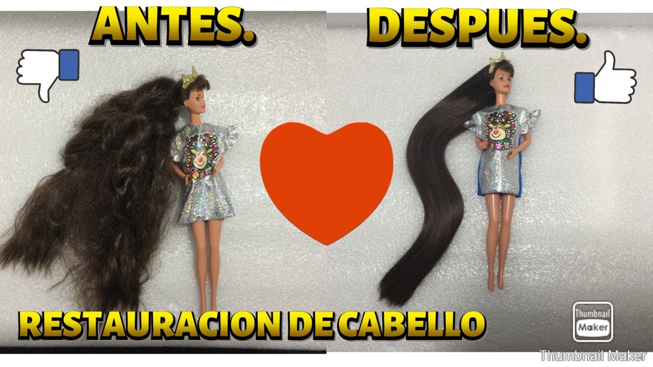 COMO RESTAURAR Y ARREGLAR EL CABELLO DE CUALQUIER MUÑECA?
