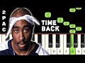 Time back song  2pac  piano tutorial  piano notes  piano online pianotimepass timeback 2pac