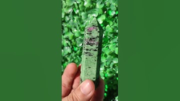 Genuina Punta Rubí En Zoisita Verde – Ruby Zoisite 103 gr