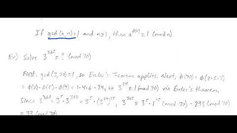Number Theory - Euler