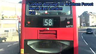 Full Route Visual - Route 158 - Chingford Mount to Stratford | DW579 (LT63 UKA)