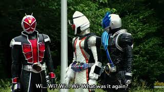 Kamen Rider Wizard First Appearance (Fourze Movie)