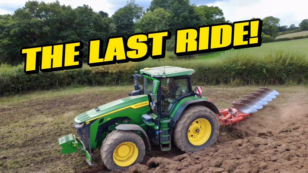 PLOUGHING, DRILLING, SPREADING AND TRIMMING. THE LAST FIELD PLOUGHED BY THE KUHN! 