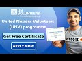 UN Online Volunteer Program For Everyone | Get Free Certificate From United Nation | Volunteer Work