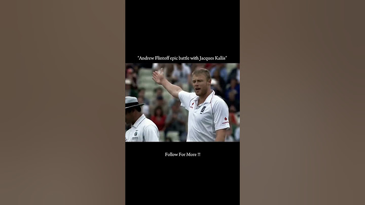 Andrew Flintoff vs Jacques Kallis @jacqueskallis @aflintoff11 #testcricket #bgt #bowling