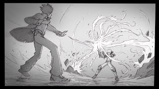 How to Draw Fight Scenes: Fireball VS Sword (Time Lapse)