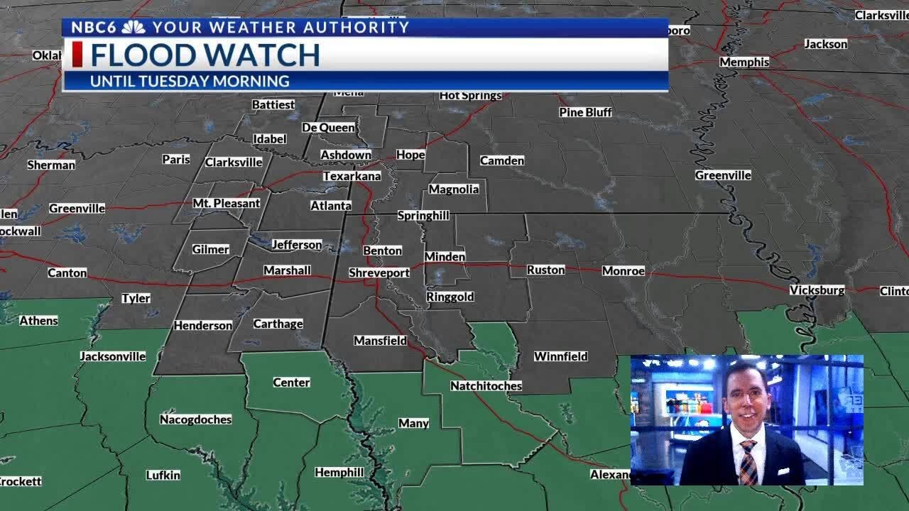 Scattered severe storms on Monday, and more rain late in the week - YouTube