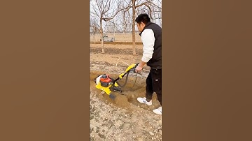 Multifunctional micro-tillage machine for rotary tillage, weeding, trenching and fertilization.
