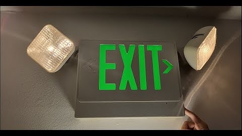 Testing EXIT Signs with Emergency Lights #8