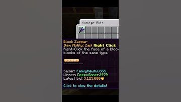 WINNING THE BLOCK ZAPPER IN AUCTION! 🔥💎 | CraftersMC Skyblock #minecraft #craftersmc #shorts