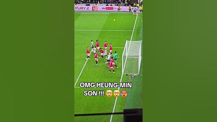 Son direct corner goal against Man United vs Tottenham spur(3-4) #eflcup #son