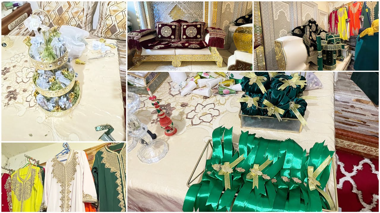 تجهيزات حنة ختي 👰🏻‍♀افكار لتزيين طاولة الحناء😍توزيعات العروس👩‍❤️‍👨