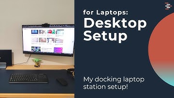 Docking station setup for my laptop 😃 Simple, clean & minimalist