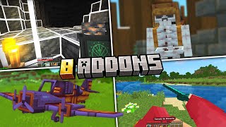 TOP 8 ADDONS PARA MINECRAFT PE 1.21 (Bedrock)