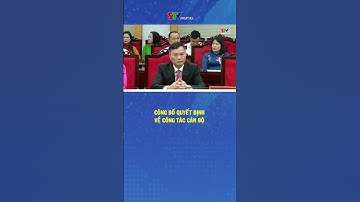 Công bố quyết định của Ban Thường vụ Tỉnh ủy về công tác cán bộ