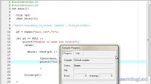 45   C Programming Language Video Tutorials for Beginners   fgets Function with Example