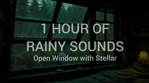 1 Hour of Rainy Window Ambience with Stellar - .diedlonely | Open Window, Rain & Music for Sleep