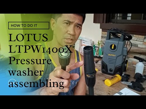 HOW TO ASSEMBLE AND TEST LOTUS LTPW 1400X PRESSURE WASHER VIDEO