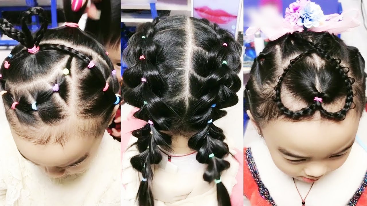 Easy Braid Hair For Little Girls Kids Braid Hairstyles Tutorial