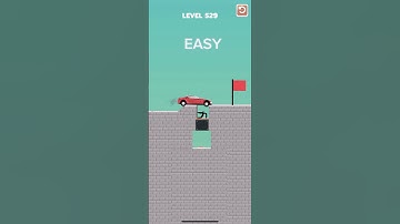 draw bridge puzzle game play level 529🚘 #gaming #drawing #Shorts