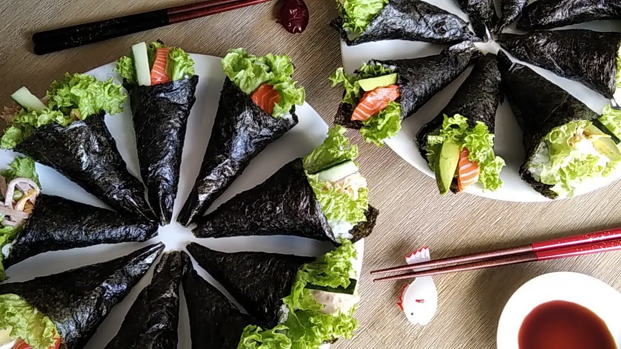 Homemade Sushi Hand Roll - Unbound Wellness