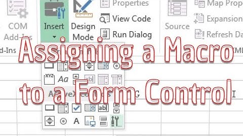 Assigning a Macro to a Form Control Button
