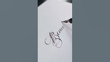 Beauteous Calligraphy with Nikko G medium flex nib