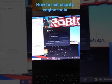 How to exit charity engine login