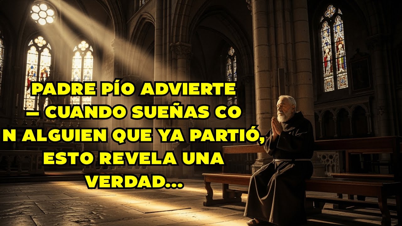 💥 PADRE PÍO ADVIERTE — CUANDO SUEÑAS CON ALGUIEN QUE YA PARTIÓ, ESTO REVELA UNA VERDAD...