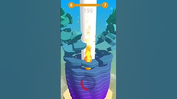 STACK BALL CHALLENGE 6-7 #trending #gaming #stackball #shorts #viralshort #stackbounce