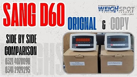 Sang D60 Weighing Indicator | Orignal & Copy Comparison | 4K