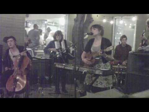 Lucy Michelle and the Velvet Lapelles - New song @ Thunderbird Coffee - SXSW 2010 (Austin, TX)