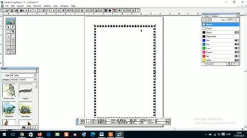 How to create Border in Pagemaker 7.0 | step by step tutorial