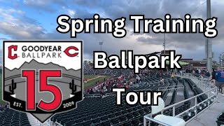 Spring Training Stadium Tour Night #2 Goodyear Ballpark Food - Phoenix Arizona - Guardians & Reds