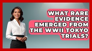 What Rare Evidence Emerged From The WWII Tokyo Trials? - Second World War Files