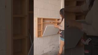 Wall Attached Study Table | Smart Space Saving Furniture @ShivIndustriesConstructionsLLP