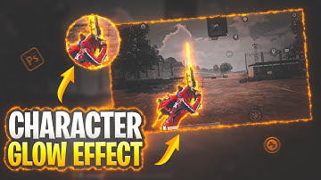 Glow Effect On Ps cc | Character Fire Effect | Character Glow Effect In Android